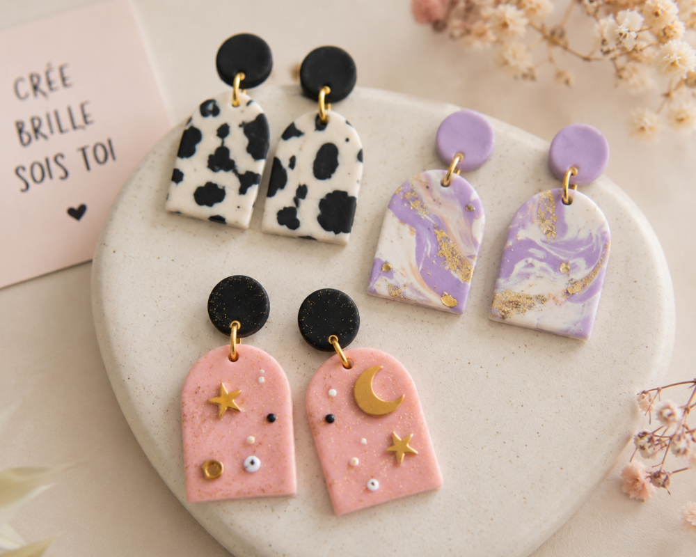 Atelier boucles d'oreilles en résine pour ados