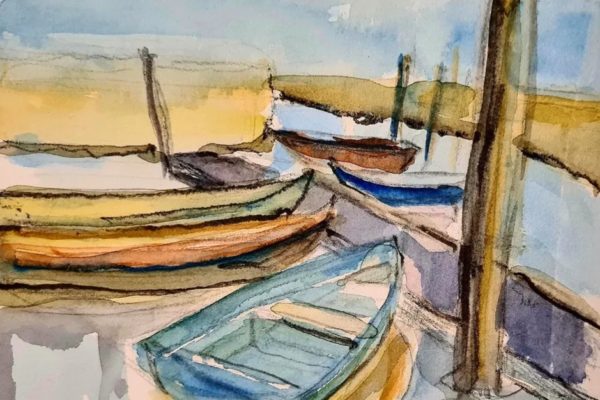 Créez des cartes postales à l'aquarelle et à l'encre (dans le style du croquis urbain)